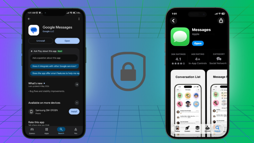 End-to-end encrypted RCS messaging