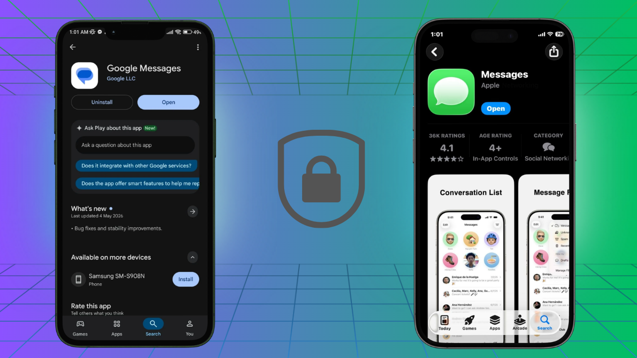 End-to-end encrypted RCS messaging