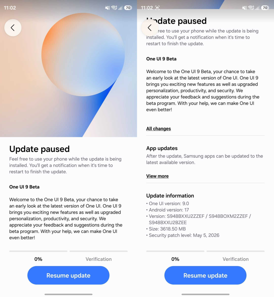 One UI 9 Beta